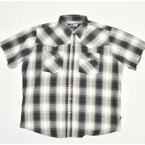 Canyon Guide Men's Pearl Snap Shirt Plaid Cotton Blend Multicolor Size 2X